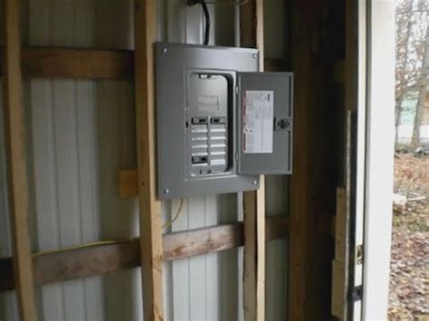 electric panel box for horse barn|wire to run into barn.